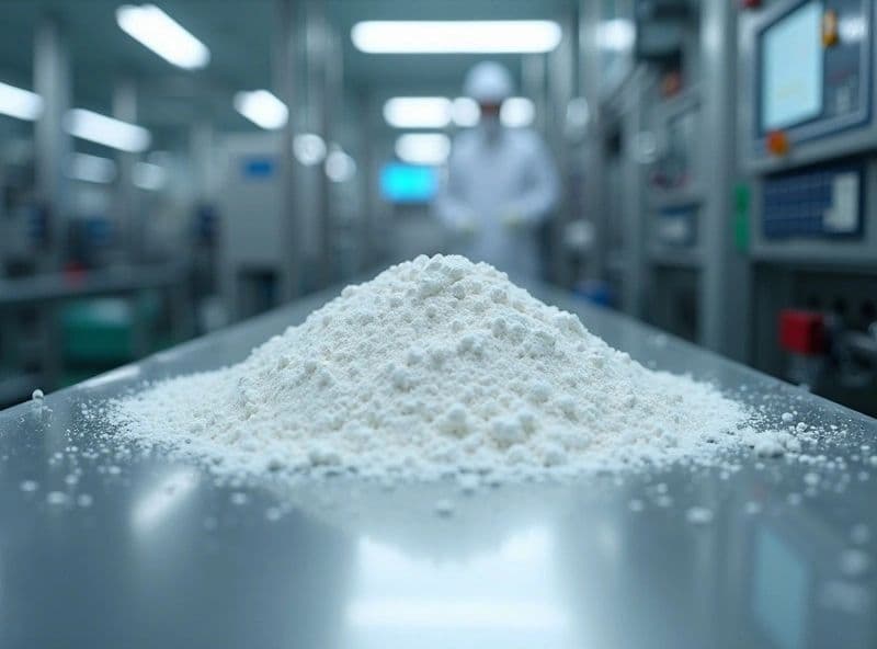 Supplement powder in a manufacturing plant